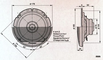 PIONEER TS-G1710F 280W 16,5 cm GŁOŚNIKI SAMOCHODOW