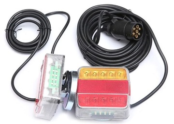 LAMPY TYLNE LED DIODOWE NA MAGNES PRZYCZEPY CE 5M