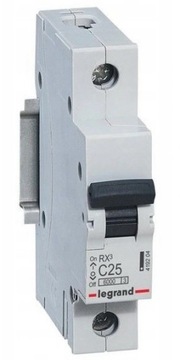 АВТОМАТИЧЕСКИЙ ВЫКЛЮЧАТЕЛЬ RX3 1P C 25A 6000A Legrand