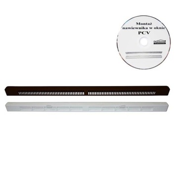 Nawiewnik do okna Press Vent CIEMNY BRĄZ/BIAŁY