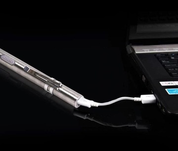 СВЕТОДИОДНЫЙ ФОНАРИК, СТАЛЬ, С ЗАРЯЖКОЙ USB