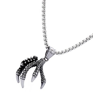 NASZYJNIK MĘSKI SZPONY STAL SZLACHETNA 316L