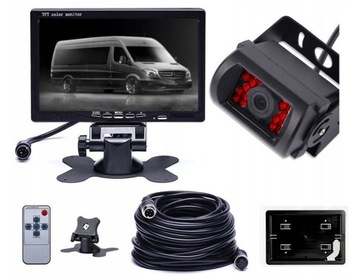 MONITOR + KAMERA COFANIA BUS SOLO TRAKTOR KOMBAJN PODCZERWIEŃ 18IR SOLIDNA