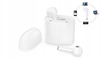 БЕСПРОВОДНЫЕ BT НАУШНИКИ i7s TWS СО СПОРТИВНЫМ МИКРОФОНОМ POWERBANK