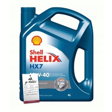 OLEJ SHELL HELIX HX7 10W40 4L
