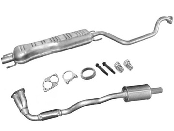 OPEL ZAFIRA A 1.6 1.8 (rok 1999-2000) DWA TŁUMIKI + DODATKI