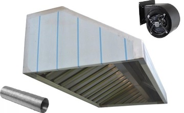 Okap Gastronomiczny 1700x700x400 Filtry Turbina