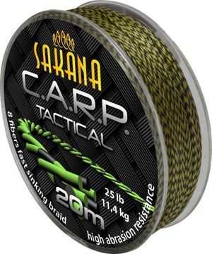 PLECIONKA PRZYPON SAKANA ZIELONO-CZARNA 35lb/20m !
