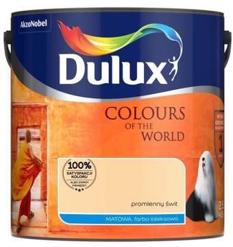 КРАСКА DULUX ЦВЕТА МИРА СИЯЮЩИЙ РАССВЕТ 5Л