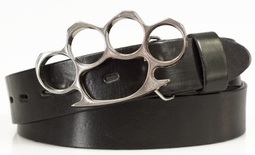 PASEK DO SPODNI SKÓRZANY 4CM KLAMRA 105