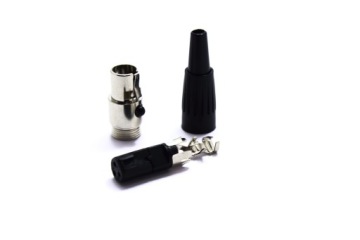 РАЗЪЕМ XLR MINI CANON 3-КОНТАКТНЫЙ VITALCO ГНЕЗДОВАЯ ВИЛКА
