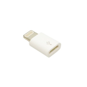 ADAPTER PRZEJŚCIÓWKA MICRO USB DO LIGHTNING BIAŁY