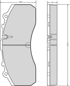 Klocki hamulcowe Mercedes Actros / Scania