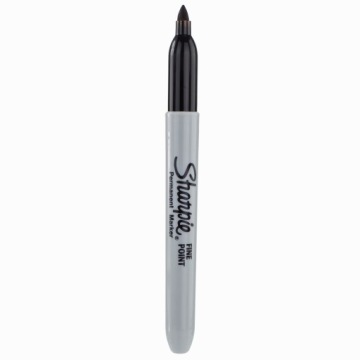 Маркер универсальный строительный перманентный черный Sharpie Fine - 12 шт.