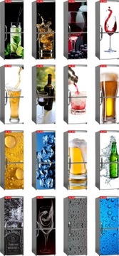 наклейка на холодильник, шпон, кофе, дым, чашка