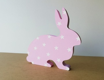 KRÓLICZEK - ZAJĄCZEK ozdoba dekoracja 3D dekor