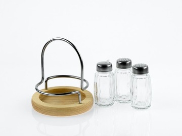 НАБОР ПРИПРАВЫ 4 ЭЛЕМЕНТА ГАСТРО СОЛЕНКА ПЕРЕЧНАЯ ГЛАЙЕР