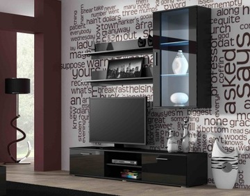 Zestaw SOHO 5-fronty wysoki połysk LED- CAMA MEBLE