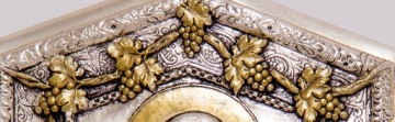 Икона Святого Франциск Ассизский, ЗОЛОТЫЕ УКРАШЕНИЯ