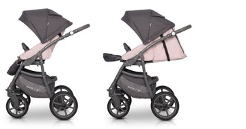 ГОНДОЛЬНАЯ КОЛЯСКА 2в1 / Базовый пастельно-розовый Riko