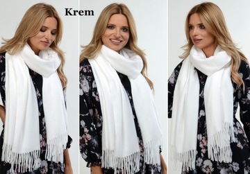 Большой женский шарф с бахромой Кашемировый шарф ЦВЕТА.