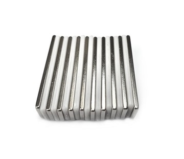 Magnesy NEODYMOWE Płytkowy 40x10x4 mm MOCNY N42 silny prostokątny sztabkowy