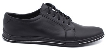POLBUT BUTY MĘSKIE SKÓRZANE POLSKIE 320 CZARNY 45