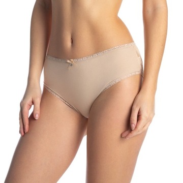 ТРУСИКИ LAMA Nude С КРУЖЕВОМ, ВЫСОКАЯ ТАЛИЯ L 40