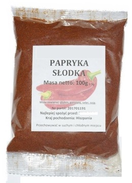 PAPRYKA SŁODKA 100g HISZPANIA