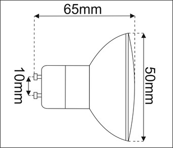 PREMIUM LED GU10 7W CCD лампа, ХОЛОДНЫЙ цвет