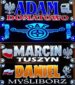 Табличка SCANIA LED 50x12 LED + БЕСПЛАТНО