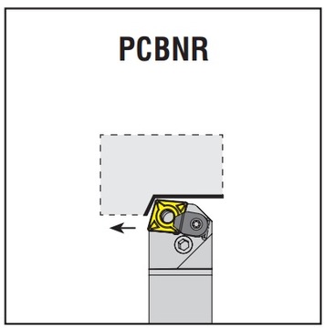 Нож токарный складной PCBNL 3232 P19C для CNMG 19