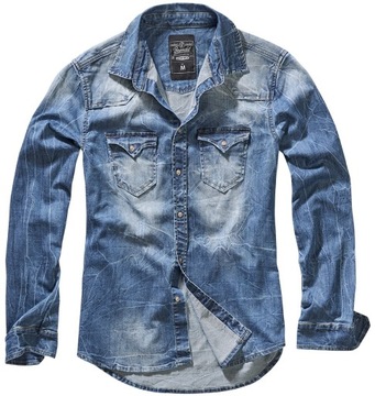 Koszula BRANDIT Riley Denim Shirt denim blue 3XL