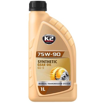 K2 75W-90 GL5 SYNTETYCZNY OLEJ PRZEKŁADNIOWY 1L