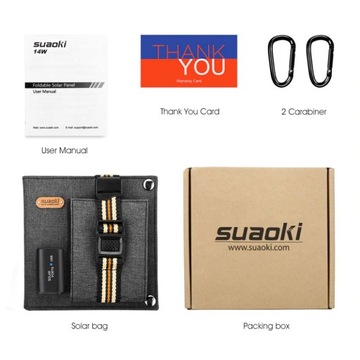 USB-зарядное устройство с солнечной панелью, складная сумка 14 Вт