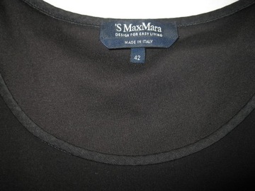 'S MAX MARA sukienka r. IT42 M/L czarna (jak NOWA)