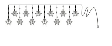 РОЖДЕСТВЕНСКИЙ СВЕТОВОЙ ЗАВЕС СО СВЕТОДИОДНЫМИ ИСИЛАМИ