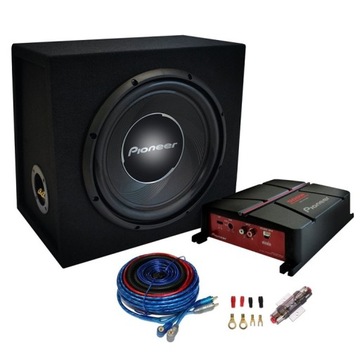 PIONEER GXT-3730B SET ZESTAW BASOWY SUB+WZM+KABLE