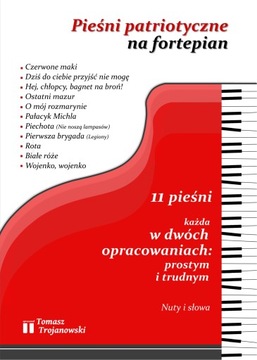 Pieśni patriotyczne na fortepian. Nuty i słowa