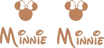 Zestaw MINNIE MOUSE limited edition ZŁOTE NAKLEJKI