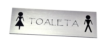Tabliczka TOALETA, WC, PIKTOGRAM