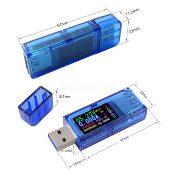 Измеритель порта USB 3.0 AT34 A V W Ah цветной ЖК-дисплей