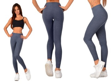 LEGGINSY bawełniane FITNESS mix kolorów G1DŻ L/40