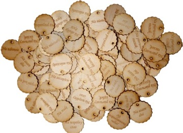 Zawieszki fiszki niezbędnika urodzinowy chrzest