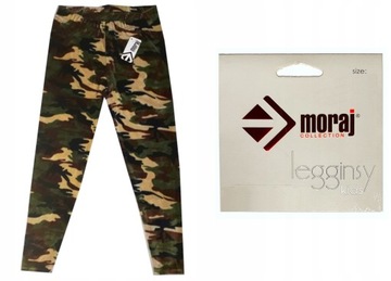 MORAJ legginsy spodnie W2 ocieplane welur 146-152
