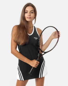 Sukienka Sportowa Tunika RENNOX 508 S czarny biały