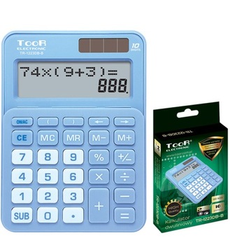Kalkulator dwuliniowy biurowy TR-1223 TOOR 10 poz