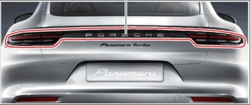 Zestaw lamp tylnych czarnych Porsche Panamera 971