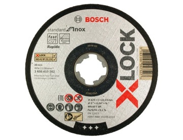 НАБОР BOSCH ИЗ 5 ДИСКОВ X-LOCK 125 мм в контейнере