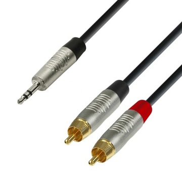ADAM HALL K4YWCC KABEL AUDIO 2xRCA - JACK 3.5 6m